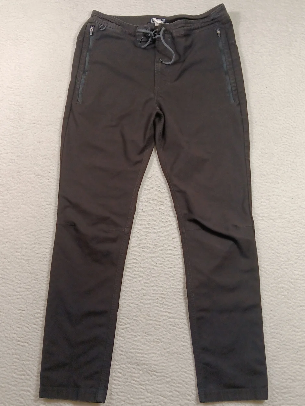 Roark Pants Mens 31 Black Layover Traveler Slim Fit Drawstring Outdoor Gorpcore
